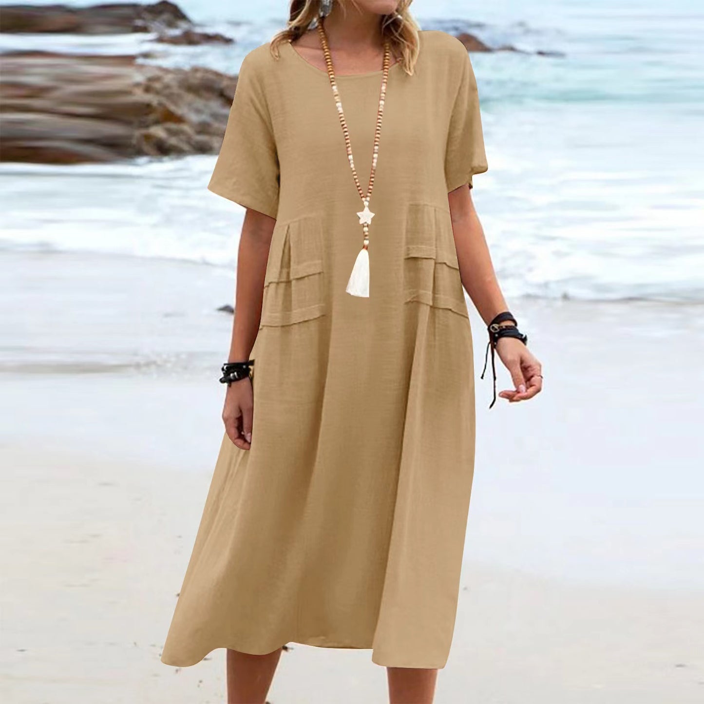 Breezy Loose Midi Dress - Evolvgaia®