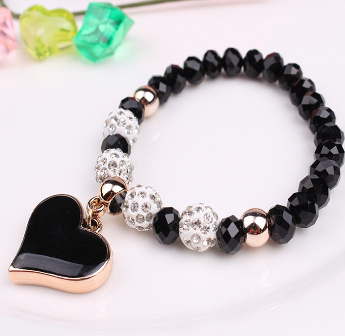 Elastic Crystal Heart Bracelet & Bangle - Evolvgaia®