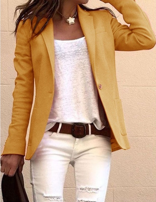 Candy-Hued Long Sleeve Blazer - Evolvgaia®