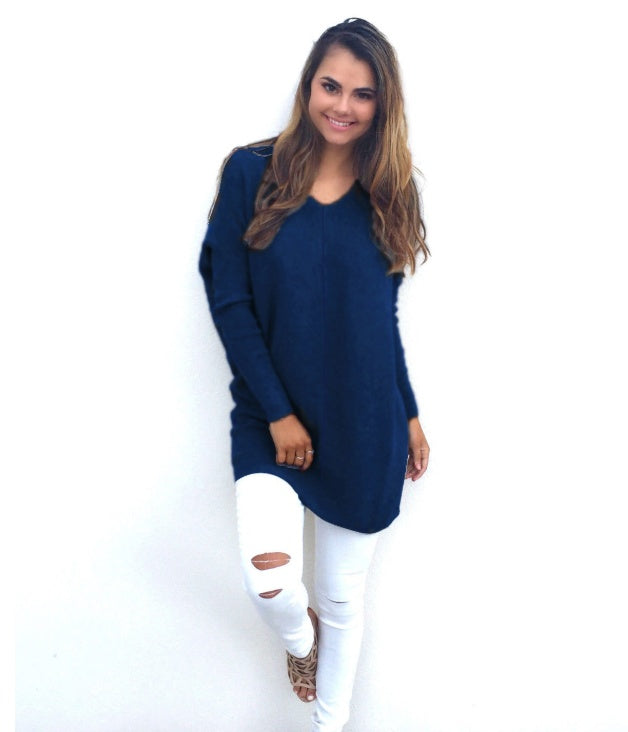 V-Neck Luxe Knit Sweater - Evolvgaia®