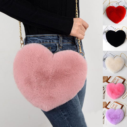 Love Bags For Women Plush Chain Shoulder Bags - Evolvgaia®