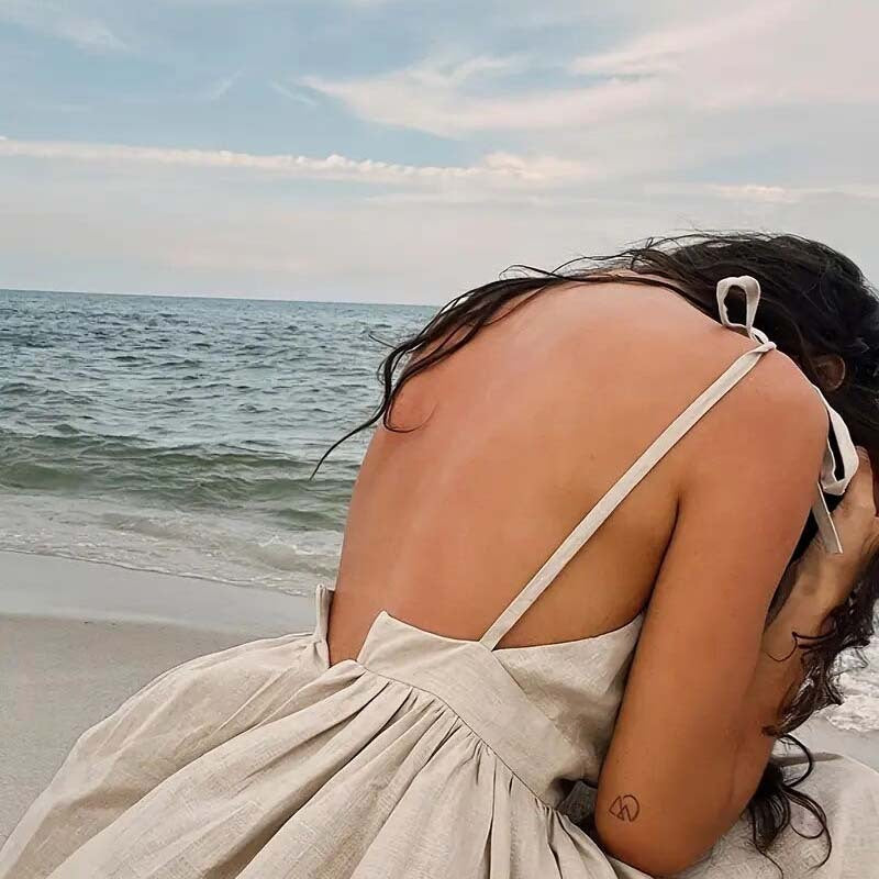 Elegant V-Neck Maxi Dress - Evolvgaia®