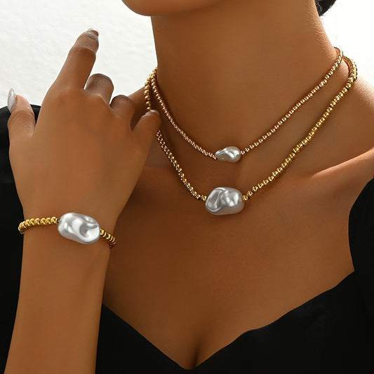 Gold Electroplated Layered Jewelry Set - Evolvgaia®
