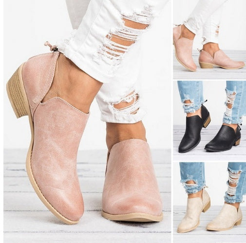 Retro High Heel Ankle Boots - Evolvgaia®