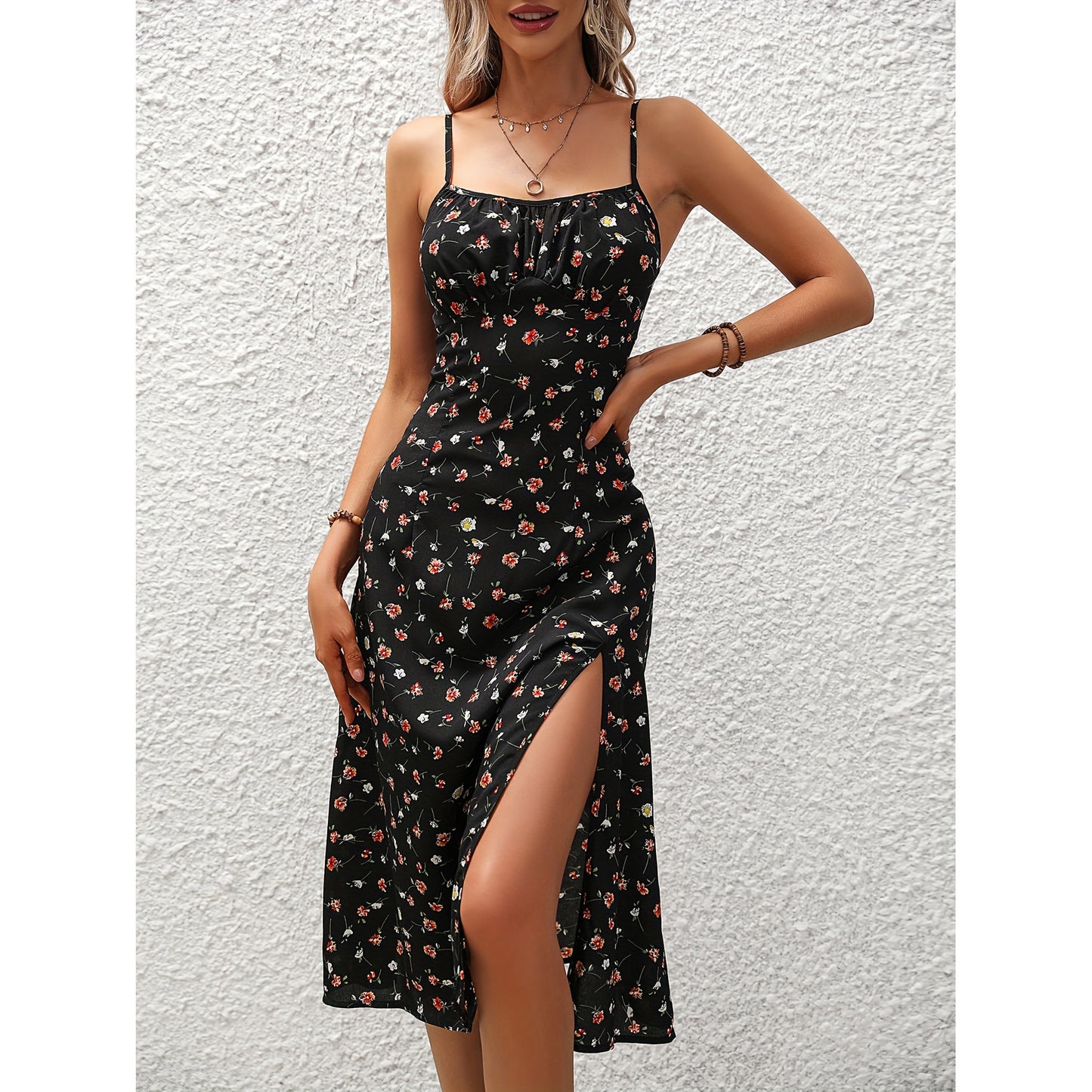 Chic Polka Dot Suspender Dress - Evolvgaia®