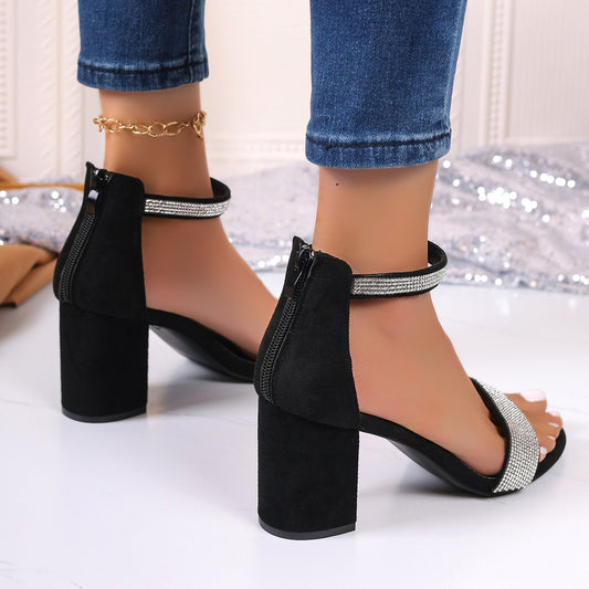 Rhinestone High Heel Sandals - Evolvgaia®