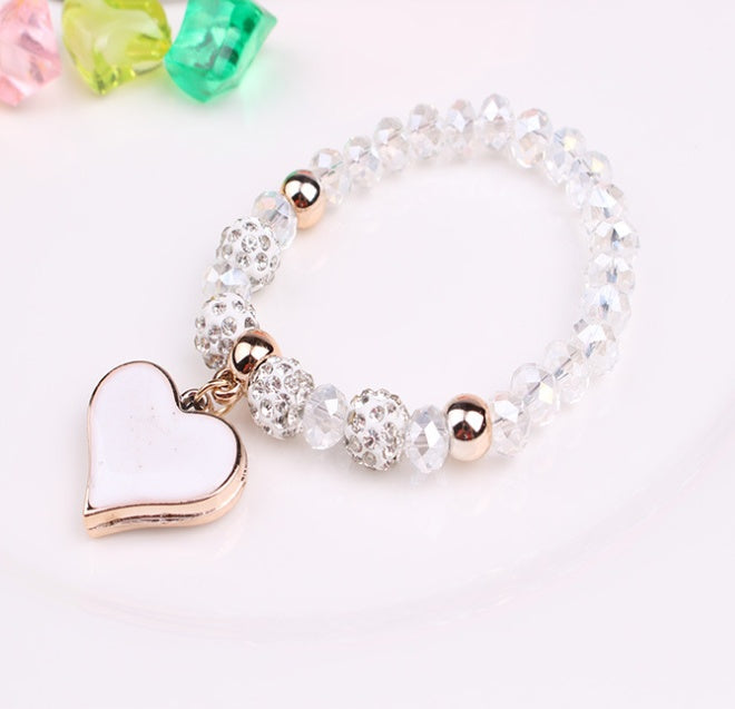 Elastic Crystal Heart Bracelet & Bangle - Evolvgaia®