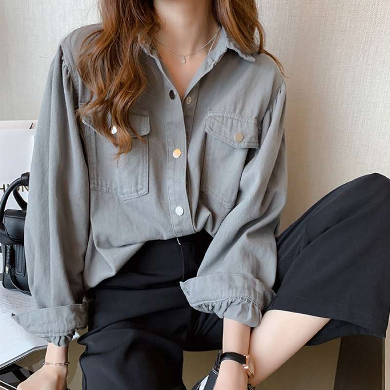 Luxury Women's Spring Blouse with Pockets - Evolvgaia®