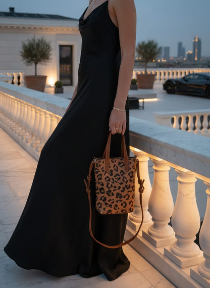 Chic Leopard Suede Crossbody