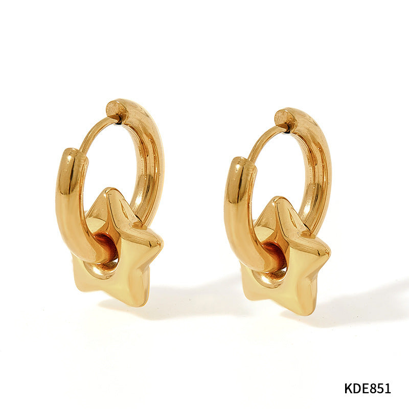 Lustrous Geometric Stainless Steel Earrings - Evolvgaia®