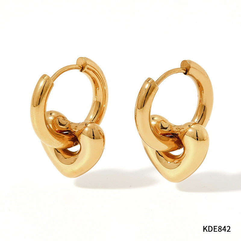 Lustrous Geometric Stainless Steel Earrings - Evolvgaia®