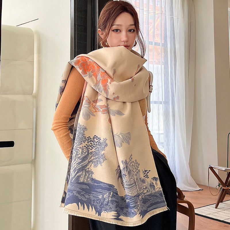 Vintage Cashmere-Feel Scarf - Evolvgaia®