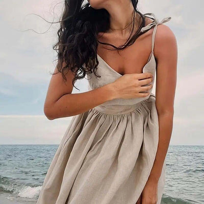 Elegant V-Neck Maxi Dress - Evolvgaia®