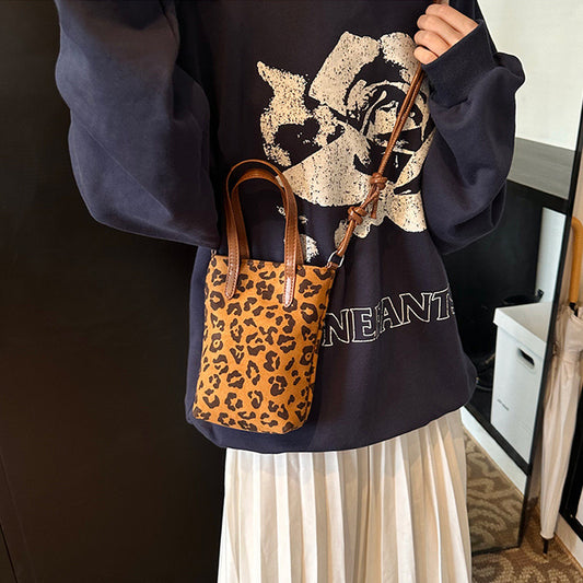 Chic Leopard Suede Crossbody - Evolvgaia®